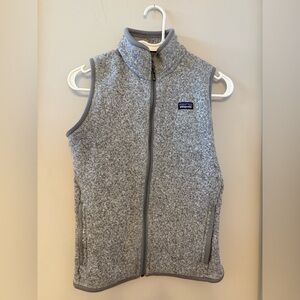 Patagonia Heathered Gray Zip Vest size small women